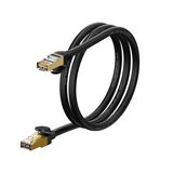 BASEUS U/UTP CAT.7 ΚΑΛΏΔΙΟ ΔΙΚΤΎΟΥ ETHERNET 1M ΜΑΎΡΟ (WKJS010101 (BASWKJS010101)