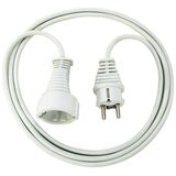 BRENNENSTUHL QUALITY PLASTIC EXTENSION CABLE 3M WHITE H05VV-F 3G1,5 (1168430) (BNN1168430)