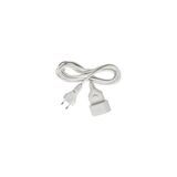 BRENNENSTUHL PLASTIC EXTENSION CABLE 5M WHITE H03VVH2-F 2X0,75 (1161670) (BNN1161670)