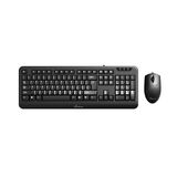 MEDIARANGE CORDED KEYBOARD & 3-BUTTON MOUSE SET, WIRED (BLACK) (MROS108-GR)