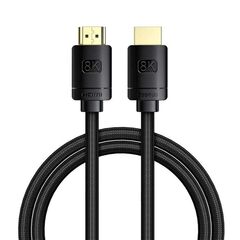 BASEUS HIGH DEFINITION SERIES HDMI 2.1 CABLE, 8K 60HZ, 3D, HDR, 48GBPS, 1M BLACK (CAKGQ-J01) (BASCAKGQ-J01)