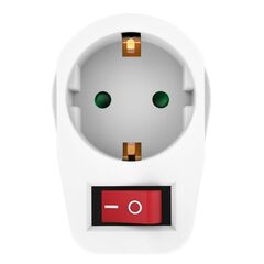 POWERTECH ΑΝΤΆΠΤΟΡΑΣ ΡΕΎΜΑΤΟΣ PT-811, 1X SCHUKO, 16A, ΛΕΥΚΌΣ