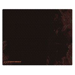 ESPERANZA GAMING MOUSE PAD FLAME EGP103R, 400X300X3MM, ΜΑΎΡΟ-ΚΌΚΚΙΝΟ