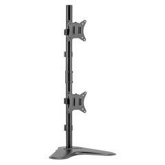 BRATECK ΒΆΣΗ ΓΡΑΦΕΊΟΥ LDT66-T02V ΓΙΑ 2 ΟΘΌΝΕΣ 17"-32", 9KG ΑΝΆ ΟΘΌΝΗ