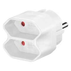GOOBAY ΑΝΤΆΠΤΟΡΑΣ ΡΕΎΜΑΤΟΣ 51000, 2X EURO, 230V 2.5A, ΛΕΥΚΌΣ