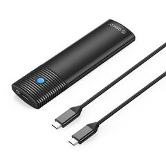 ORICO ΘΉΚΗ ΓΙΑ Μ.2 NVME SSD PWM2-G2-BK-EP, 10GBPS, ΈΩΣ 4TB, ΜΑΎΡΗ