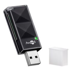 GOOBAY CARD READER 95682 ΓΙΑ SD ΚΆΡΤΑ ΜΝΉΜΗΣ, 480 MBPS, ΜΑΎΡΟ