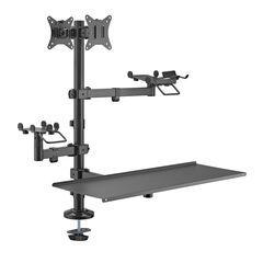 BRATECK ΒΆΣΗ ΓΡΑΦΕΊΟΥ PMM-02LD ΓΙΑ 2X ΟΘΌΝΕΣ 17"-32"/POS/ΠΛΗΚΤΡΟΛΌΓΙΟ
