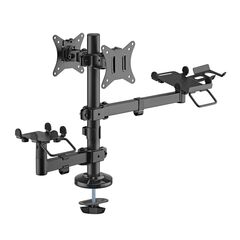 BRATECK ΒΆΣΗ ΓΡΑΦΕΊΟΥ PMM-02SD ΓΙΑ 2X ΟΘΌΝΕΣ 17"-32"/POS/PRINTER
