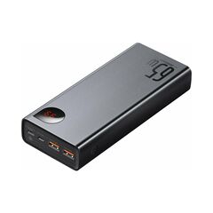 BASEUS ADAMAN POWER BANK 20000MAH 65W ΜΕ 2 ΘΎΡΕΣ USB-A ΚΑΙ ΘΎΡΑ USB-C QUICK CHARGE 3.0 ΜΑΎΡΟ (PPIMDA-D01) (BASPPIMDAD01)
