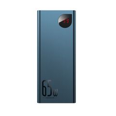 BASEUS ADAMAN METAL DIGITAL DISPLAY POWER BANK 20000MAH 65W ΜΕ 2 ΘΎΡΕΣ USB-A ΚΑΙ ΘΎΡΑ USB-C QUICK CHARGE 3.0 ΜΠΛΕ (PPIMDA-D03) (BASPPIMDAD03)