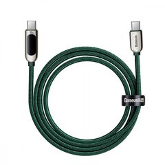 BASEUS CABLE USB-C TO USB-C BASEUS DISPLAY, 100W, 2M GREEN (CATSK-C06) (BASCATSK-C06)
