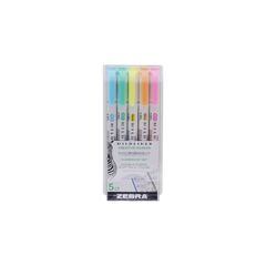 ZEBRA MILDLINER DOUBLE ENDED CREATIVE MARKER BOLD & FINE POINT 5 PACK FLUORESCENT SET (ZB-78105) (ZEB78105)