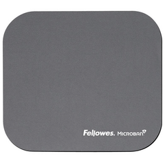 FELLOWES MOUSEPAD MICROBAN SILVER