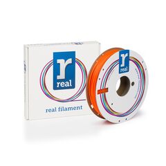 REAL PETG 3D PRINTER FILAMENT - TRANSLUCENT ORANGE - SPOOL OF 0.5KG - 1.75MM (REALPETGORANGE500MM175)