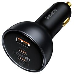 BASEUS CAR CHARGER QUALCOMM USB 2X USB-C 160W GREY (TZCCZM-0G) (BASTZCCZM-0G)