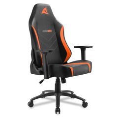 SHARKOON SKILLER SGS20 ΚΑΡΈΚΛΑ GAMING ΔΕΡΜΑΤΊΝΗΣ ΜΕ ΡΥΘΜΙΖΌΜΕΝΑ ΜΠΡΆΤΣΑ ΜΑΎΡΟ/ΠΟΡΤΟΚΑΛΊ (SGS20BLKO) (SHRSGS20BLKO)