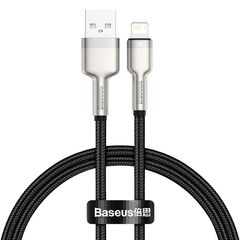 BASEUS BRAIDED USB TO LIGHTNING CABLE ΜΑΎΡΟ 0.25M  (CALJK-01) (BASCALJK-01)