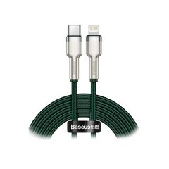BASEUS CAFULE METAL BRAIDED USB-C TO LIGHTNING CABLE 20W ΠΡΆΣΙΝΟ 2M  (CATLJK-B06) (BASCATLJK-B06)