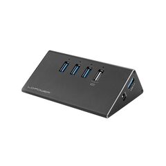 LC-POWER USB 3.0 HUB 3 -PORT USB-A (ΜΑΎΡΟ) (LC-HUB-ALU-2B-4) (LC-HUB-ALU-2B-4)