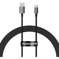 BASEUS SUPERIOR USB 2.0 CABLE USB-C MALE - USB-A MALE 100W BLACK 1.5M (P10320102114-01) (BASP10320102114-01)