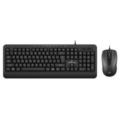 POWERTECH SET ΠΟΝΤΊΚΙ & ΠΛΗΚΤΡΟΛΌΓΙΟ PT-1067, ΕΝΣΎΡΜΑΤΟ, 1000DPI, ΜΑΎΡΟ