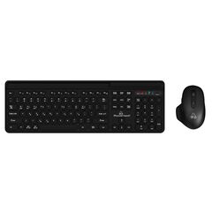 POWERTECH SET ΠΟΝΤΊΚΙ & ΠΛΗΚΤΡΟΛΌΓΙΟ PT-1154, 2.4GHZ & BLUETOOTH, ΜΑΎΡΟ