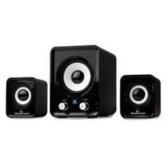 POWERTECH ΗΧΕΊΑ ESSENTIAL SOUND PT-843, 2.1, 5W + 2X 3W, 3.5MM, ΜΑΎΡΑ