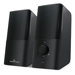 POWERTECH ΗΧΕΊΑ PREMIUM SOUND PT-847, 2X 3W, 3.5MM, ΜΑΎΡΑ