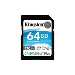 KINGSTON CANVAS GO PLUS SDXC 64GB CLASS 10 U3 V30 UHS-I (SDG3/64GB) (KINSDG3-64GB)