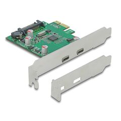 DELOCK ΚΆΡΤΑ ΕΠΈΚΤΑΣΗΣ PCIE X1 ΣΕ 2X USB-C 90493, 5GBPS
