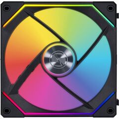 LIAN LI UNI FAN INFINITY SINGLE BLACK - ARGB PWM 140MM 0,200~1600RPM (1PCS) NO CONTROLLER CASE FAN