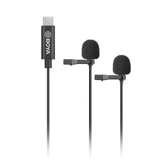 BOYA BY-M3D DUAL MIC LAVALIER MICROPHONE FOR USB TYPE-C DEVICES