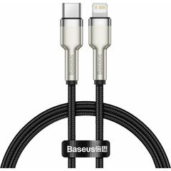 BASEUS USB-C CABLE FOR LIGHTNING CAFULE, PD, 20W, 0,25M BLACK (CATLJK-01) (BASCATLJK-01)