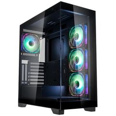 KOLINK UNITY PEAK ARGB MIDI TOWER SHOWCASE - BLACK ATX 400MM CLEARANCE WITH 4 ARGB FANS