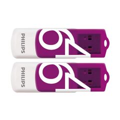 PHILIPS VIVID PACK 64GB USB 2.0 STICK ΜΩΒ (FM64FD05D/00) (PHIFM64FD05D-00)