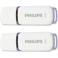 PHILIPS SNOW 32GB USB 2.0 2-PACK (FM32FD70D/00) (PHIFM32FD70D-00)