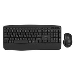 POWERTECH SET ΠΟΝΤΊΚΙ & ΠΛΗΚΤΡΟΛΌΓΙΟ PT-1172, 2.4GHZ & BLUETOOTH, ΜΑΎΡΟ