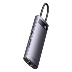 BASEUS HUB 8IN1 STARJOY SERIES, USB-C TO 3X USB 3.1 + HDMI + USB-C PD + RJ45 + MICROSD/SD (WKWG080213) (BASWKWG080213)