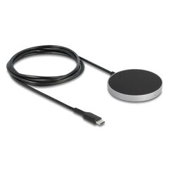 DELOCK ΑΣΎΡΜΑΤΟΣ ΦΟΡΤΙΣΤΉΣ 66467, 15W, ΜΑΓΝΗΤΙΚΌΣ, ΜΑΎΡΟΣ