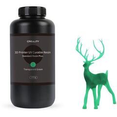 CREALITY RESIN PLUS TRANSPARENT GREEN, 1KG STANDARD RIGID RESIN PLUS FOR 3D PRINTERS