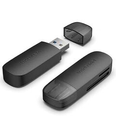 VENTION 2 IN 1 USB 3.0 A CARD READER (SD+TF) BLACK DUAL DRIVE LETTER (CLGB0) (VENCLGB0)