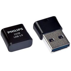 PHILIPS PICO 32GB USB 3.0 STICK ΜΑΎΡΟ (FM32FD90B/00) (PHIFM32FD90B-00)