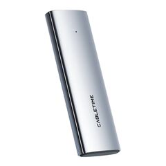CABLETIME ΘΉΚΗ ΓΙΑ M.2 NVME/SATA SSD CT-SSD03-AG TOOL FREE, 10GBPS, ΓΚΡΙ