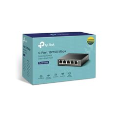 TP-LINK 5-PORT 10/100MBPS DESKTOP SWITCH WITH 4-PORT POE+ (TL-SF1005P)