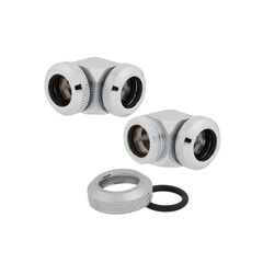 CORSAIR OD FITTING PIPE HYDRO X SERIES XF HARDLINE 90° 12MM TWIN PACK - CHROME - CX-9052021-WW