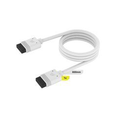 CORSAIR DIY CABLE ICUE LINK (1X600MM) WITH STRAIGHT CONNECTORS - WHITE - CL-9011127-WW