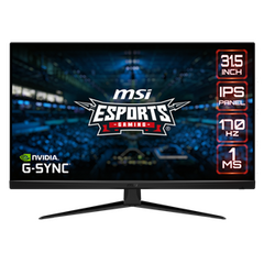 MSI MONITOR GAMING G321Q, FLAT IPS WQHD, 31.5", 16:9, 300CD/M2, 100.000.000:1, 1MS, 170HZ, 2560X1440, 2XHDMI/DISPLAY PORT/HEADPHONE OUT, BLACK, 3YW.