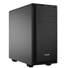 BEQUIET PC CHASSIS PURE BASE 600 BG021, MIDI TOWER ATX, BLACK, W/O PSU, 1X14CM PURE WINGS 2 FAN, 1X12CM REAR PURE WINGS 2 FAN, 3YW.