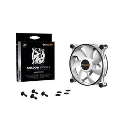 BEQUIET FAN SHADOW WINGS 2 WHITE 120MM BL088, 3 PIN, 1100RPM, 38,5CFM/65M3/H, 15,7 DB, LIFESPAN 80000H, WHITE, 3YW.